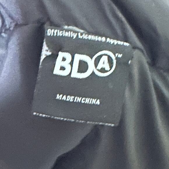 NFL Super Bowl LII Media Parka Blue Football Coat Size Large 2018 Fur Hooded - Picture 4 of 8